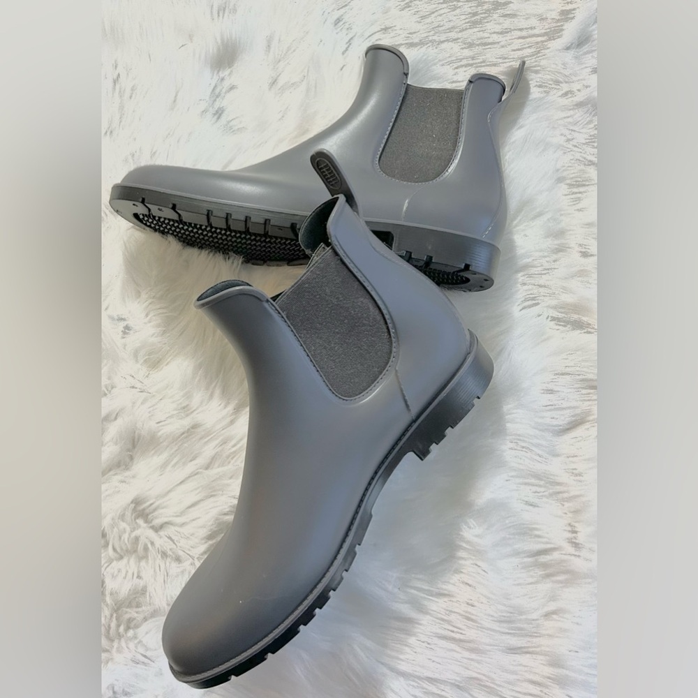 💃🏾 🌂 Sz 11 Asgard Women's Dove Grey Tinsley Pull On Rain Boots - Picture 2 of 10